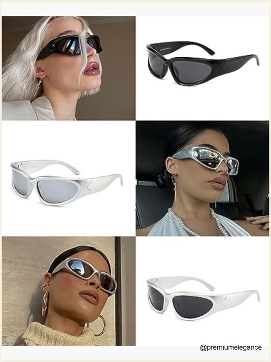 Y2K 3Pack Polarized Wrap Around Sunglasses Unisex Fashion Sport Shades main image 4